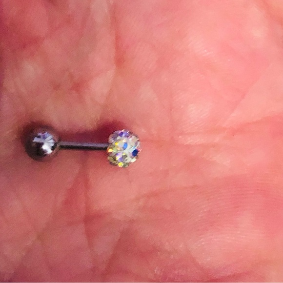 Crystal Round Ball Nose or Cartridge Ring - Picture 6 of 6